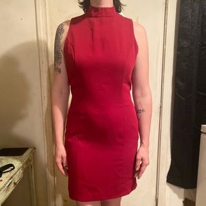 Red size 10 turtleneck, sleeveless